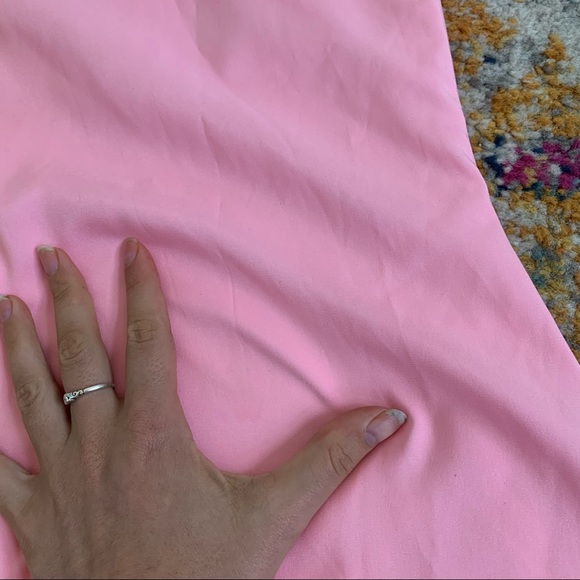 Pink Sparkle Fitted Ball Gown Prom Dress - Picture 12 of 14